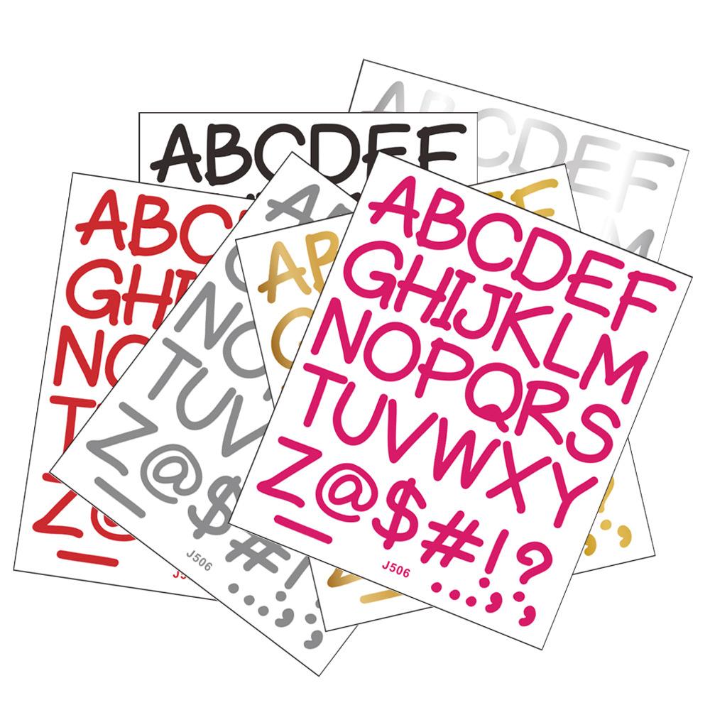 Colorful Creative Capital English Letter Combination Diy Notebook Beautification and Decoration Stickers