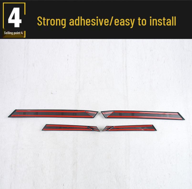 Compatible with Toyota RAV4 and 26 Models Rear Spoiler Trim Decorative Glitter Sticker.