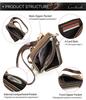 Black Angel Retro Men's Crazy Horse Leather Crossbody Phone Bag