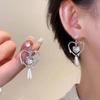 Light Luxury Temperament Design Sense Love Earrings Women's New Stud Earrings Retro High-end Sense Versatile Trendy Earrings