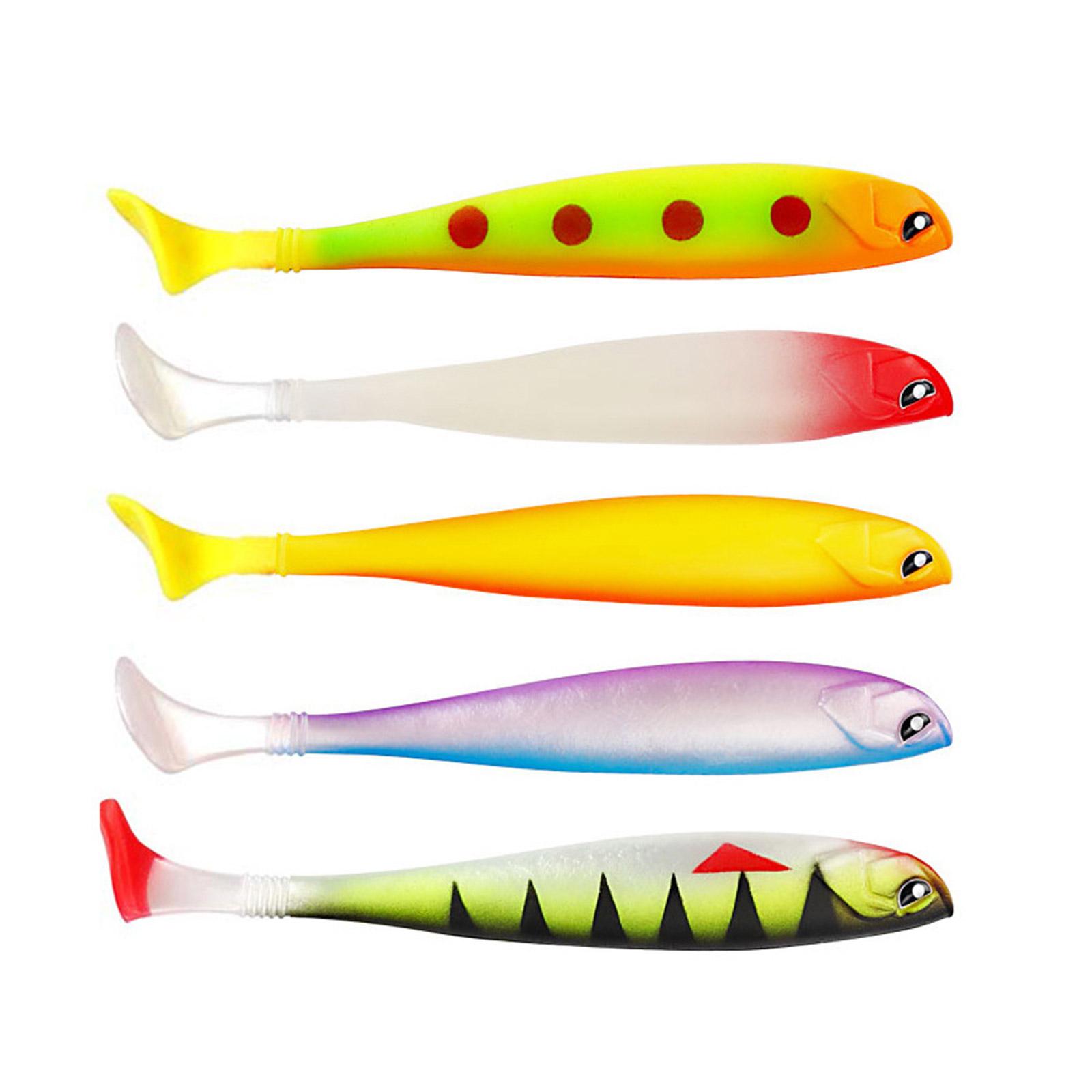 

5Pcs Soft Fishing Lures Baits Small Paddle Tail Swimbaits Lures Artificial Swimbaits Wobbler for Saltwater Fishing
