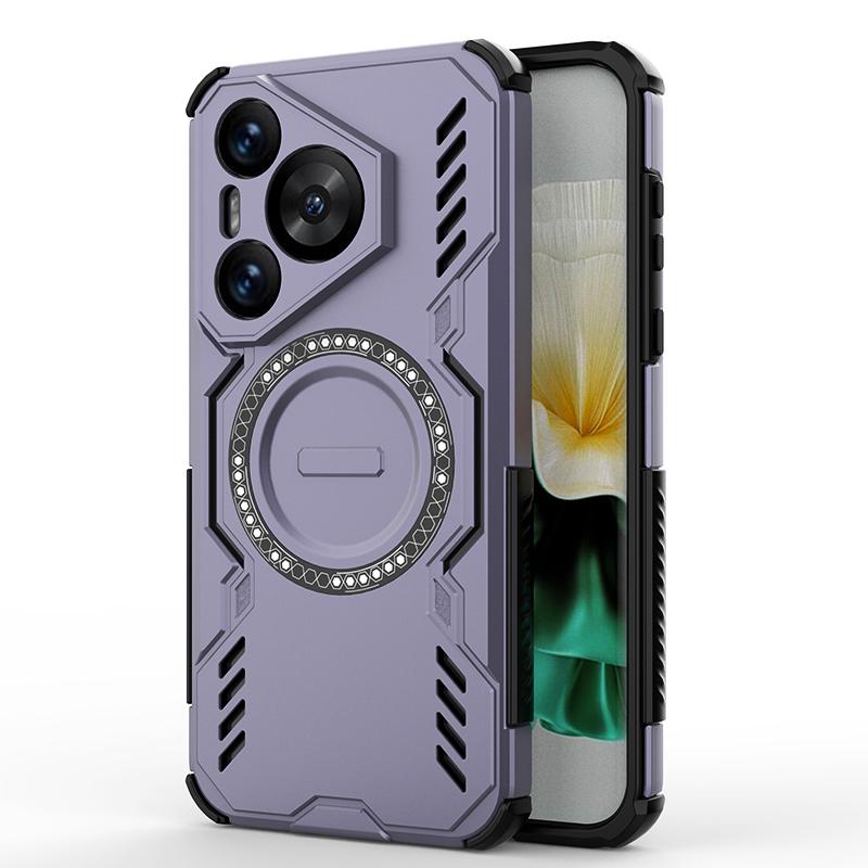 KEYSION Hollow Heat Dissipation Case for Huawei Pura 70 Pro+ Magnetic Cooling Shockproof Phone Cover for Huawei Pura 70 Ultra