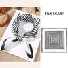 53x53cm 100% Mulberry Silk Scarf Luxury Square Hair Bandana Elegant Head Wrap Neckerchief Sunscreen Shawl for Women