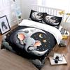 Baby Elephant Moon-Themed Set  Kid'S And Adults' Bedroom Decor, Exquisite Three-Piece Bedding Set Gift