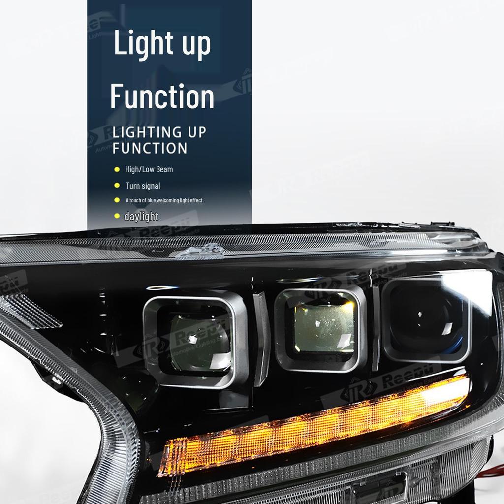 16-21 Ford Everest LED Headlight Assembly with Four-Lens DRL