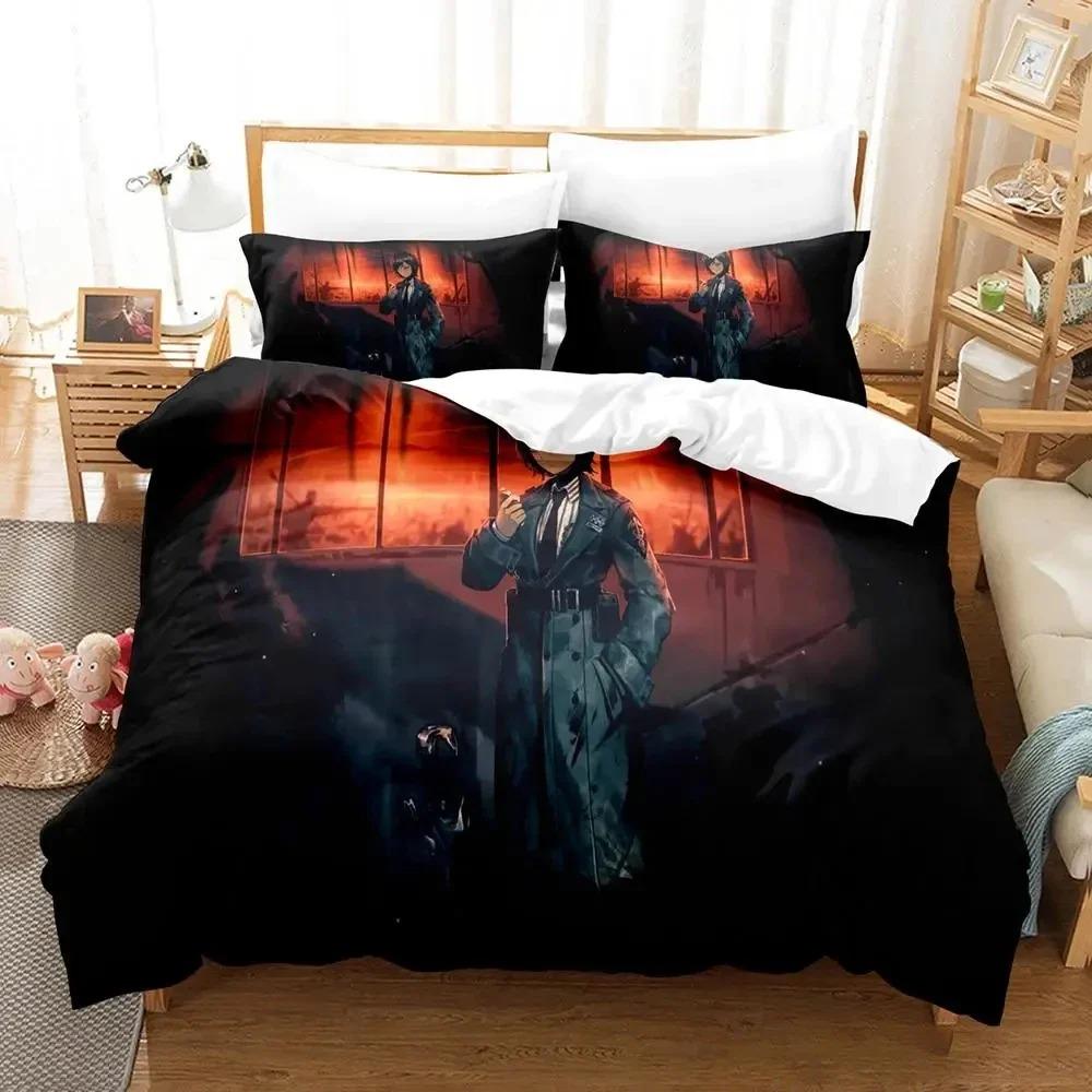 Comforter Anime Game Limbus Company Bedding Set Boys Girls Twin Queen Size Bed Kids Adult Home Textileextile