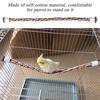 Bird Parrot Colorful Cotton Rope Standing Perch Bird Bungee Toy