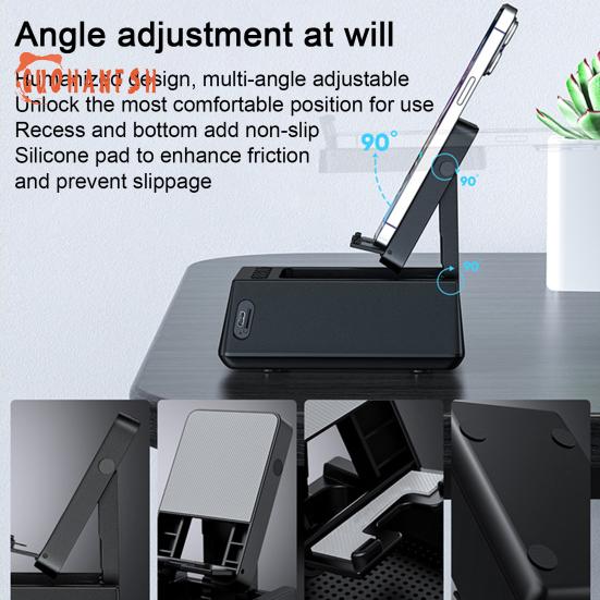 Speaker Bluetooth-compatible with Phone Stand LED Display Alarm Clock HD-compatible Sound Multi-functional Speaker