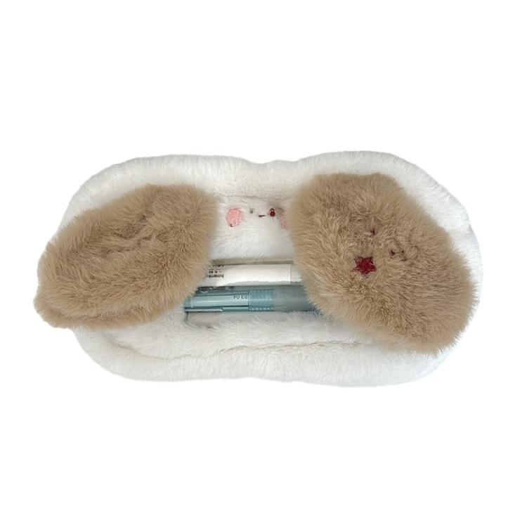 

Cartoon Dog Pencil Case Large Capacity Pencil Pouch Lovely Animal Pen Bag Plush Pencil Bag Rabbits Pen Case