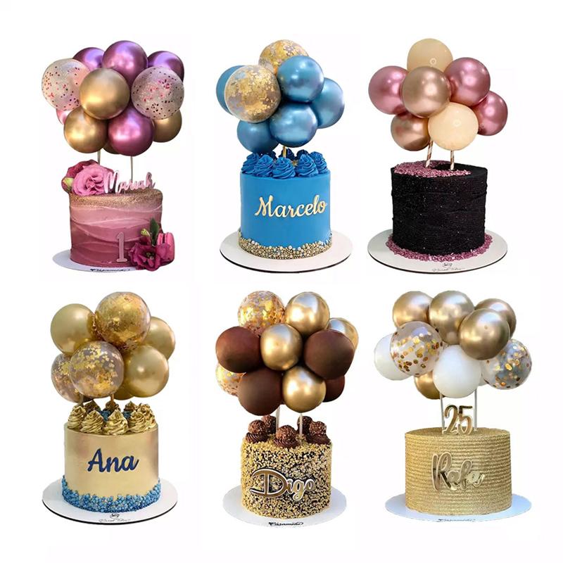 Birthday Cake Balloons Plugin Bake Desserts Pastries DIY Ornament Children Birthday Wedding Party Cakes Decoration Supplies
