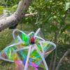 Giant Size Hot Air Balloon Rainbow Colors Plastic Material Wind Spinner Striped Tie Dye Transparent Film Hanging Wind Twister