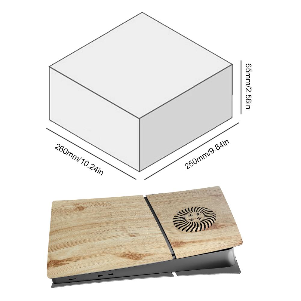 Náhradní pouzdro pro konzoli PS5 Slim Digital/Disc Edition, odolné proti poškrábání, krycí desky s chladicími otvory, ochranný kryt