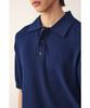 STUDIO TOMBOY [Men] Ribbed Collared Knit_Navy 9156252213