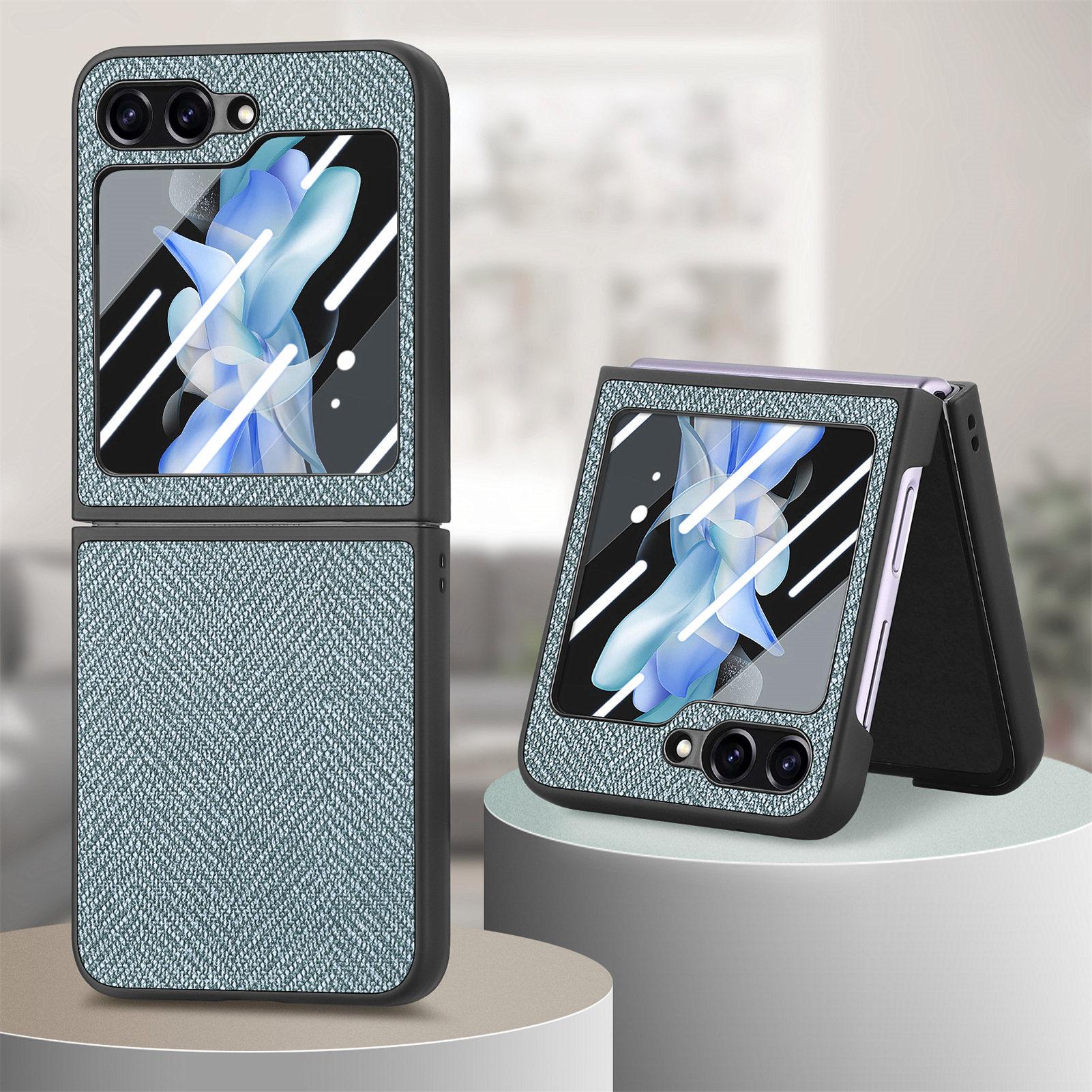 

Роскошный чехол для телефона из искусственной кожи для Samsung Galaxy Z Flip 5 4 5G Flip5 Flip4 5G Hard Shell противоударный защитный чехол Galaxy Z Flip 4