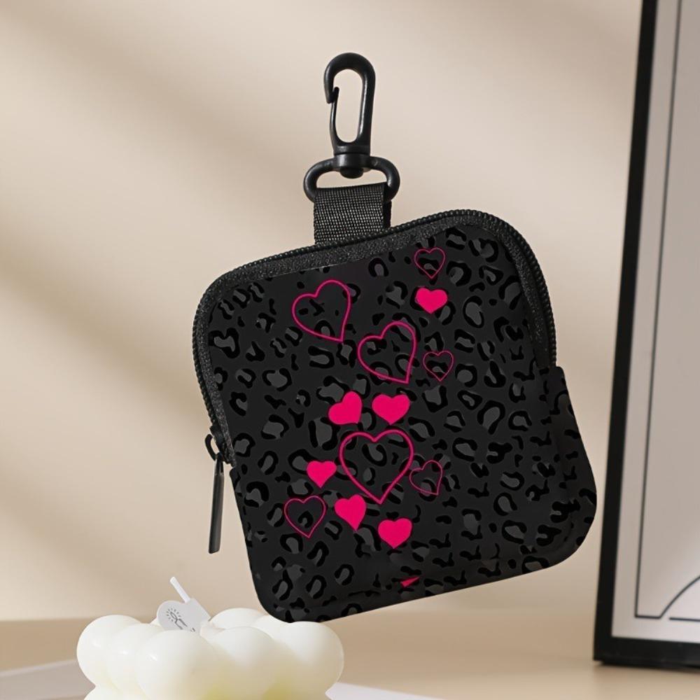 New Mini Coin Purse Lightweight Durable Wallet Portable Cat Dog Print Earphone Bag Friends Gift