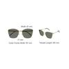 Saint Laurent Logo Embellished Metal Irregular Shape Sunglasses Men sunglasses Gold SLM98