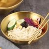 304 Stainless Steel Mixing Golden Hat Disc Korean Noodle Tableware Japanese Ramen Bowls Insulated Soup Ramen Bowl Bowlset