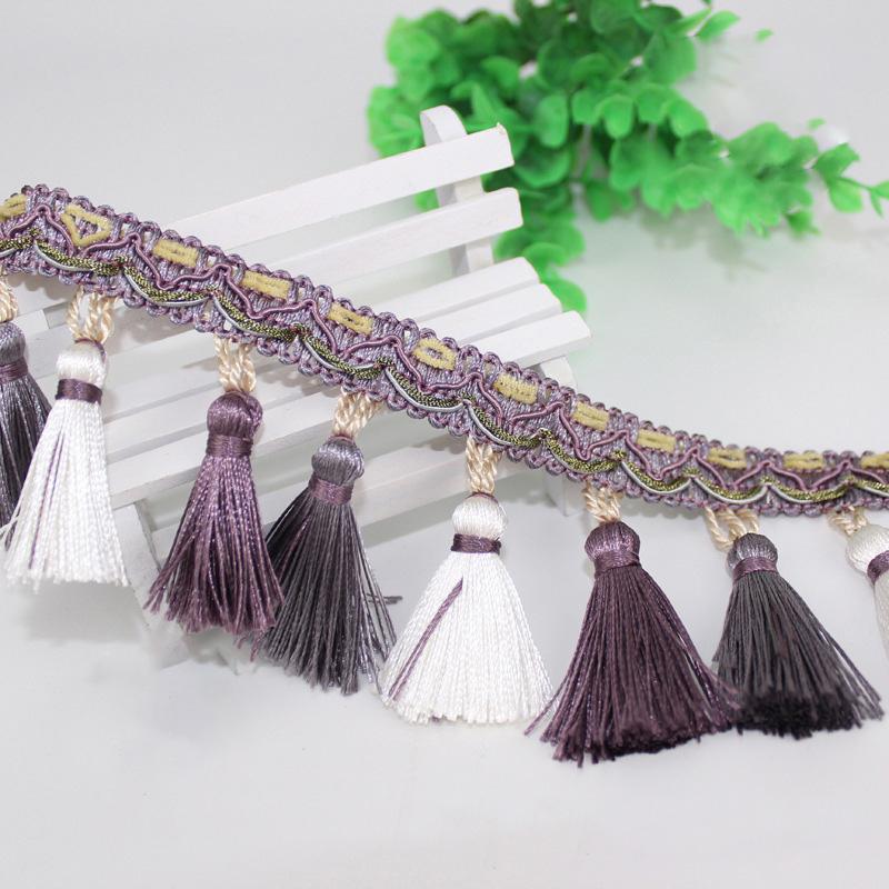 11.5 Meter Exquisite Curtain Lace Tassel Fringe Upholstery Ribbon Trim DIY Drapery Curtain Sofa Tablecloth Decor  Accessories