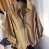 Autumn 2025 Women's Striped Loose Fit Slimming Shirt