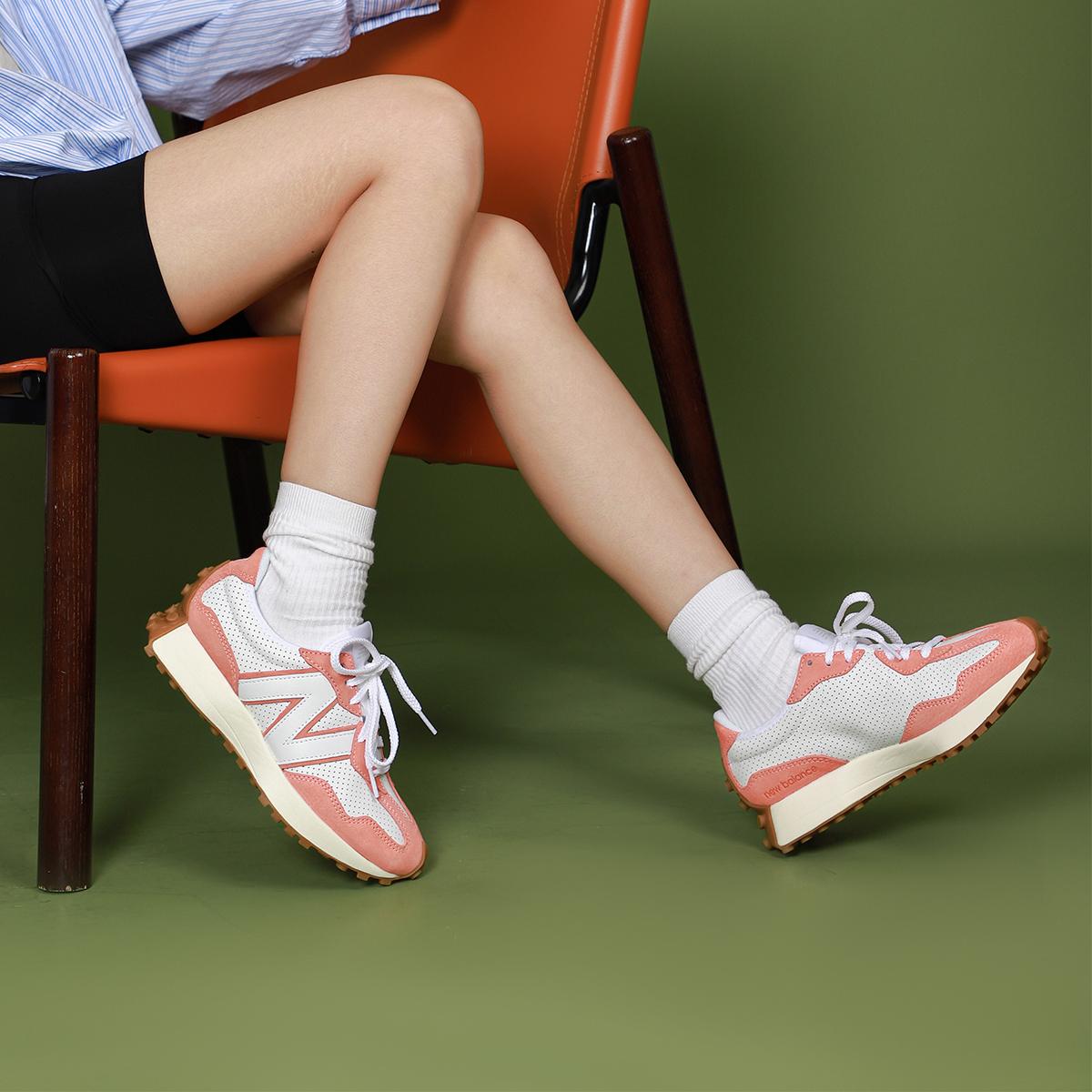 New Balance 327 Primary Pack — розовые кроссовки унисекс White Paradise MS327PN 38 — фото 8