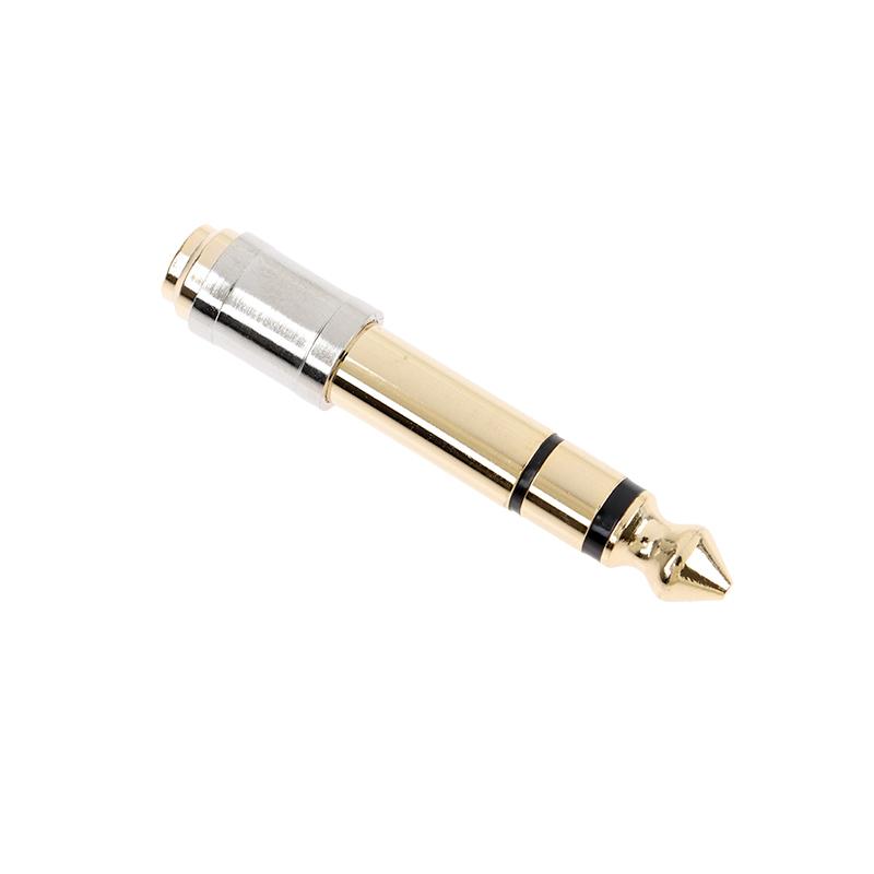 New 6.35mm To 3.5mm Converters 1/4" Male 1/8" Female 6.35 To 3.5 Jack Headphone Audio Adapter Microphone Stereo Plug Adapter