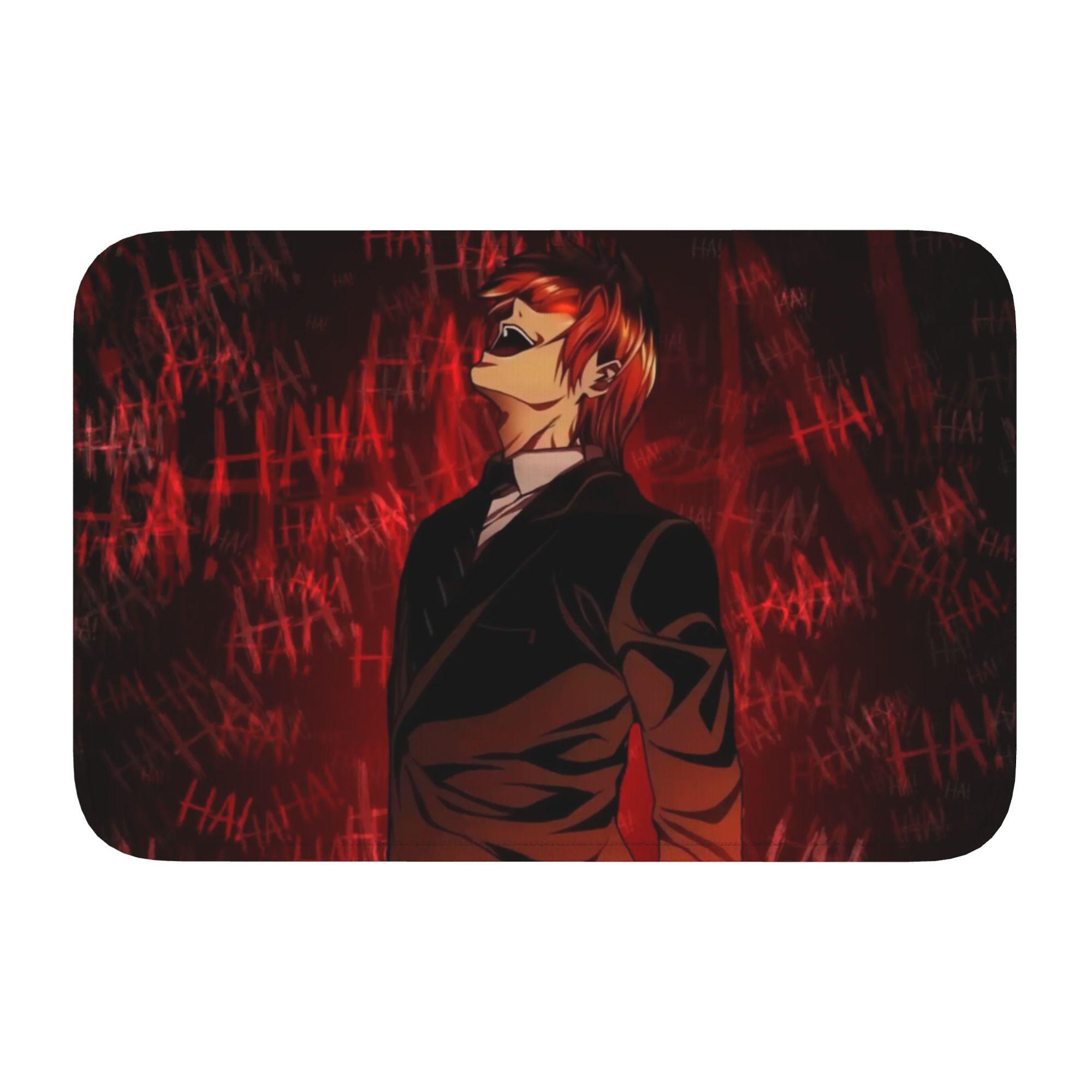 

Deathes Anime Note Floor Door Kitchen Bathroom Mats Anti-Slip Outdoor Doormat Garage Living Room Entrance Rug Carpet Footpad 60cm x 90cm