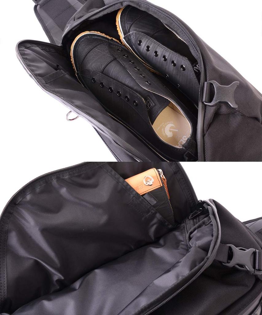 SEAL Men's Expandable One-Shoulder Bag, Waterproof, Large Capacity, Crossbody Bag, Made In Japan, PS-153BK