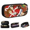K-On Merry Christmas Anime Pencil Cases Pencil Pouch Pen Box Student Large Storage Pencil Bags Students School Gifts Stationery