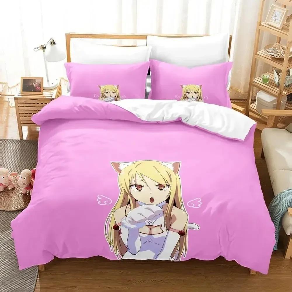 The Pet Girl Of Sakurasou Bedding Set Single Twin Full Queen King Size Bed Set Adult Kid Bedroom Duvet Cover Sets 3D Anime Bed