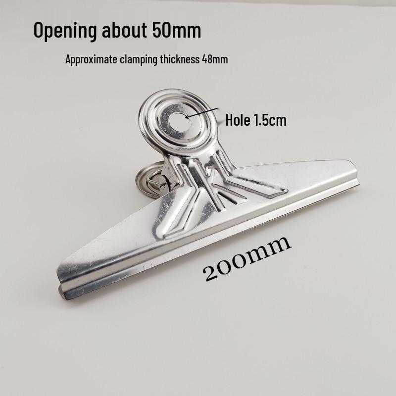 Stainless Steel Bill Clip for Office: Available In Extra Large, Large, Medium, Small Sizes for Finance, Iron Receipts, and Stationery Supplies.