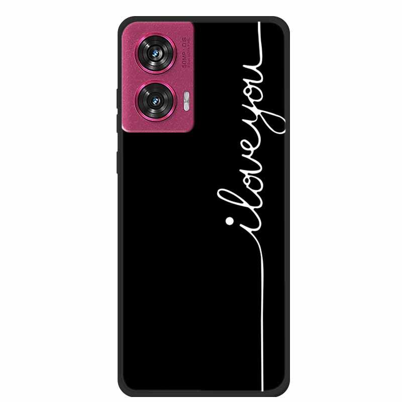 MOTO EDGE 50 Fusion Simple Letter TPU Soft Case: Personalized Color Design