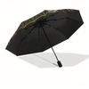 Golden Flower of Life - Sacred Geometry, Cars, or Any Smooth SurfaceUmbrella, Portable 3-Fold Umbrella for Men & Women,Christmas Gift ES68