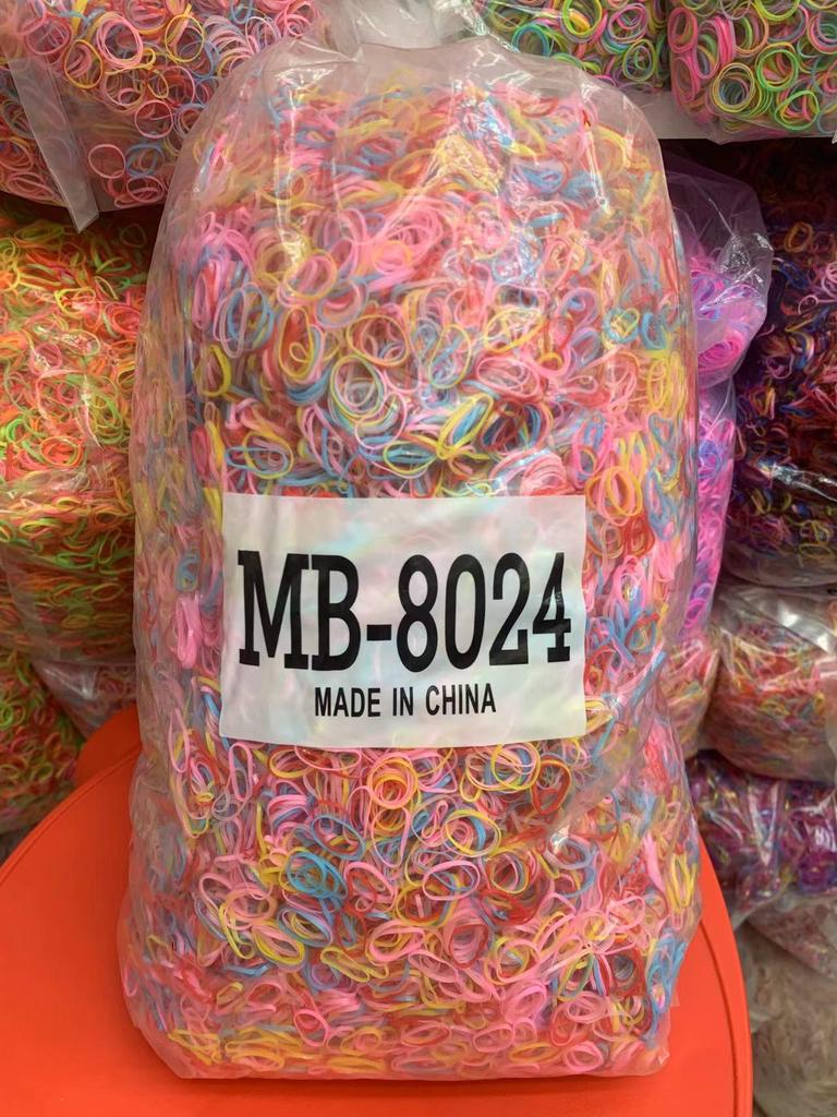 8024 High Elasticity Colored Hair Ties: Children's Small Rubber Bands In Bulk