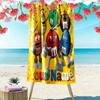 Custom Name M&M's Print Beach Towel, Large Soft Quick Dry Towel for Beach Camping Swimming -HE67