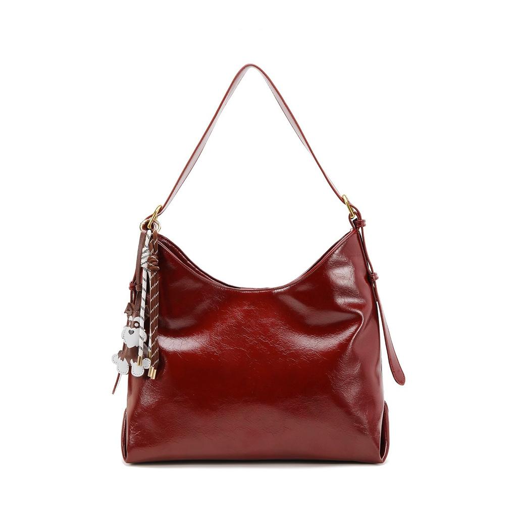 Lazy Wind Bag Women'S Large-Capacity Casual Versatile Shoulder Messenger Bag Design Sense Commuter Tote Bag