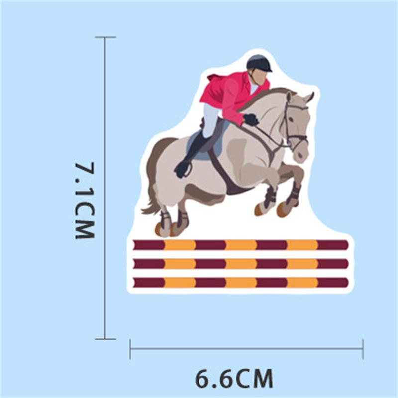 50Pcs Cartoon Cute Galloping Horse Pony Graffiti Stickers Waterproof Decals For Fridge Guitar Laptop Motorcycle Skateboard Toy