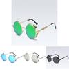 Elegant Polarized Vintage Round Steampunk Sunglasses With Superior Uv Protection