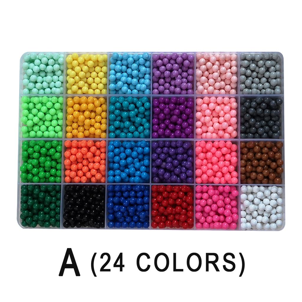Non-Toxic 24Color/Set Water Magic Sticky Beads Set Puzzle Toys For Kids Children'S Toy Education Brain Children