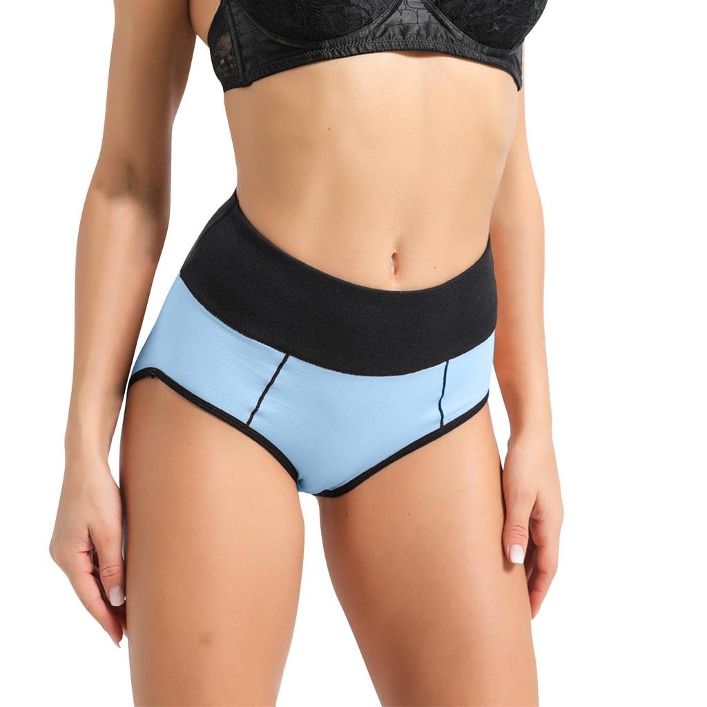 Women's High Waist Cotton Sexy Sports Pull In Your Belly And Waist Panties