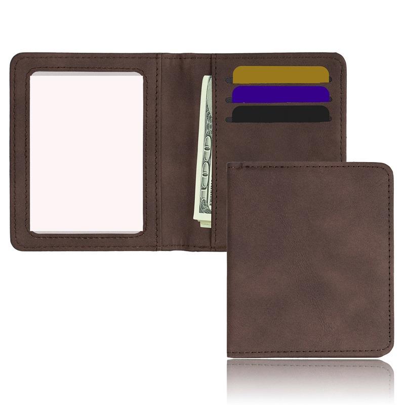 New Arrival Vintage Men's Genuine Leather Credit Card Holder Small Wallet Money Bag ID Card Case Mini Purse For Male