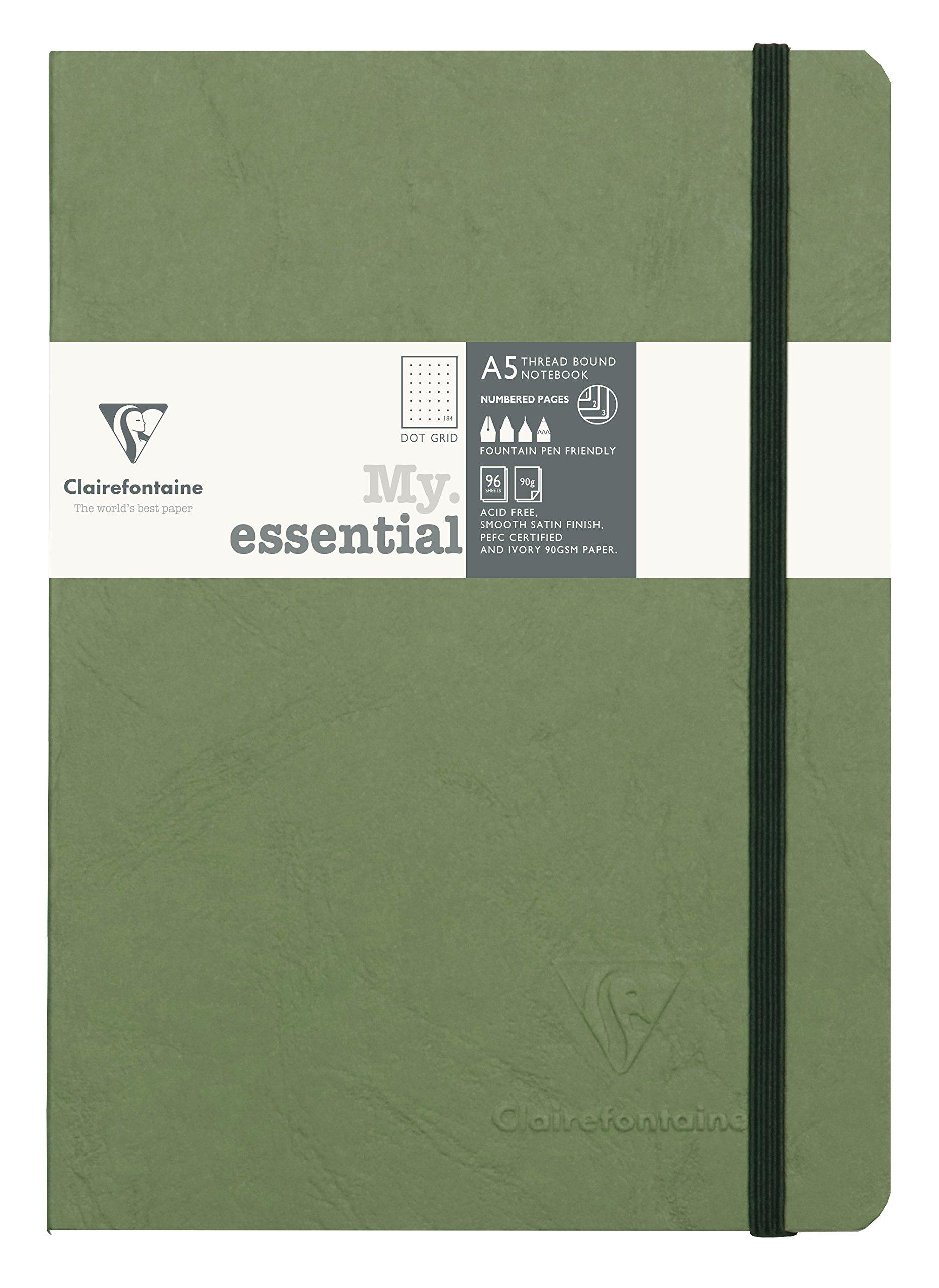 

Clairefontaine Age Bag Мой основной блокнот в точку A5 Мохово-зеленый cf793433