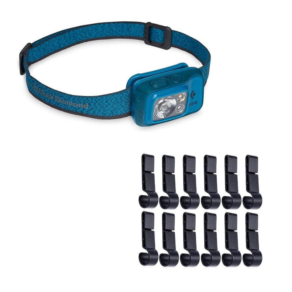 

Black Diamond Spot Headlamp Azure ReHOUND Helmet Holder Fixed Band Headlight Holder of 2 Headlight 400-R + [Set Supplies]