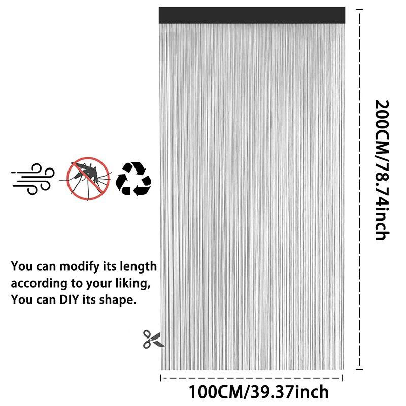 Bez dziurkowania Rzep Nici Zasłony Ekran Wstążka Sznurek Przegroda Roleta do Salonu Drzwi Ściana Panel Okienny Zasłona z Chwostami Rzep Zasłona Drzwiowa
