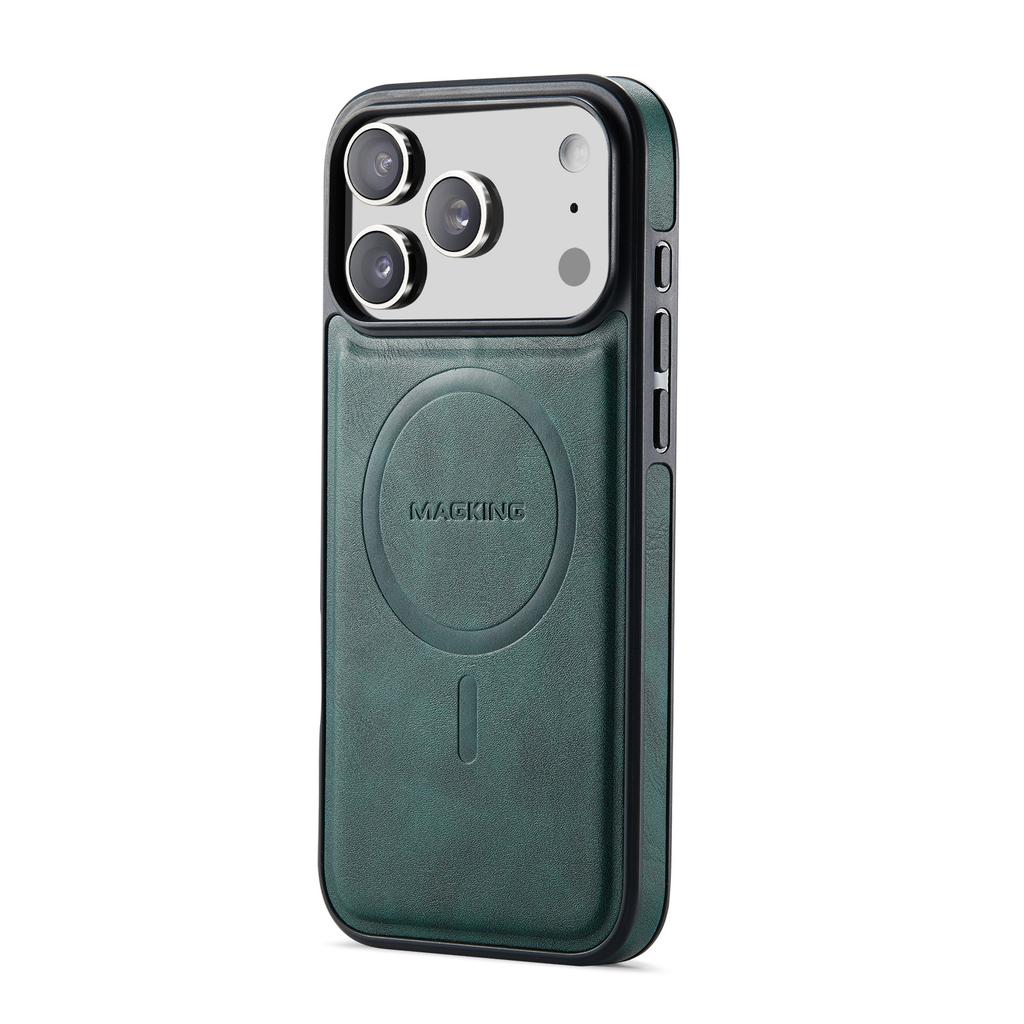 Luxury Leather Phone Case for iPhone 17 Pro Max Air 16e 16 Plus 15 14 13 12 Magnetic Attraction Detachable Card Holder Wallet