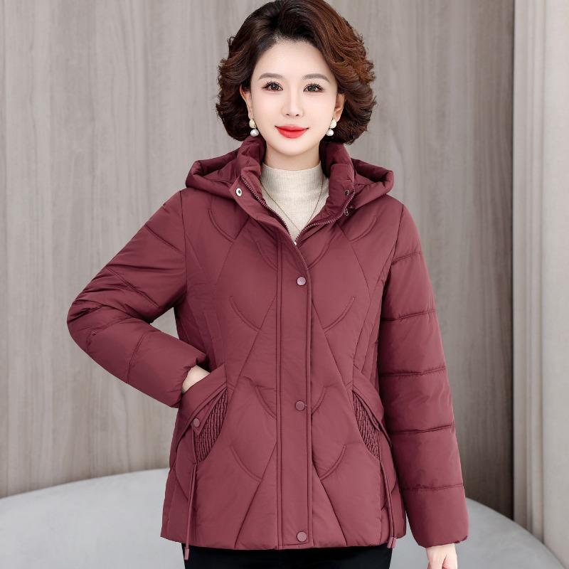 Winter new removable hat fashion cotton jacket warm medium slim short down cotton jacket