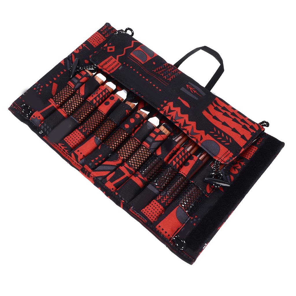 12 Pcs Stainless Steel Wooden Handle Tableware Set Outdoor 4 Person Spoons Forks Chopsticks Set for