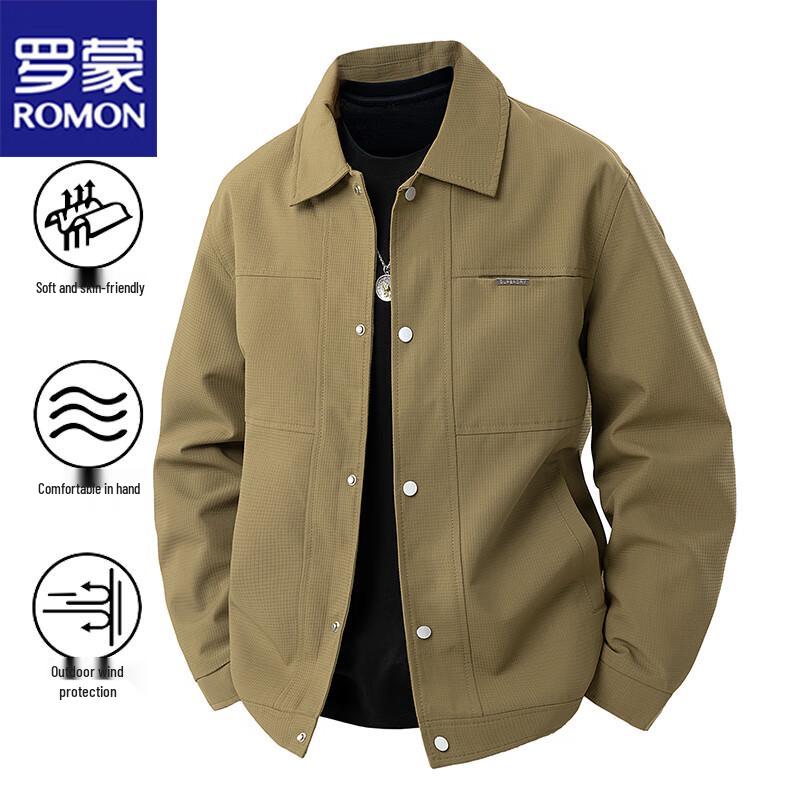 ROMON Men's Casual Spring Autumn Jacket