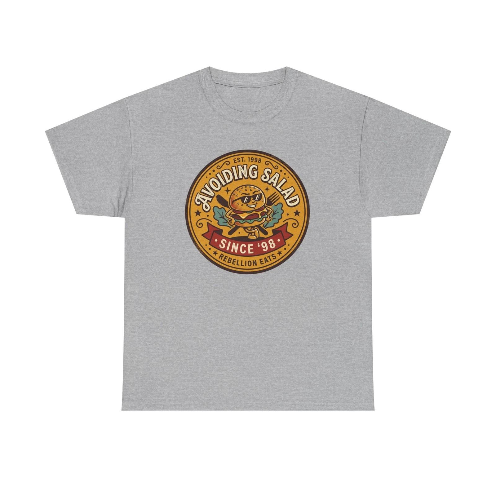 

Avoiding Salad badge T shirt | Funny Retro Veggie Patch 4XL