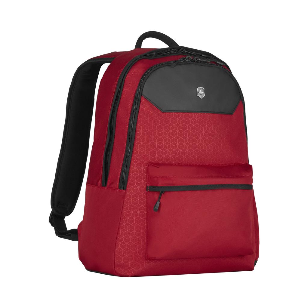 Altmont Original Standard Batoh Funkční a pohodlný batoh Obchodní síťovaná kapsa Háček na klíče Držák na pero Jmenovka Boční kapsa Casual 25L Červený