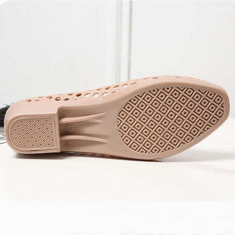Sandalias Damas Suela suave hueca Casual Wear Hole Shoes Shallow Mouth Work  Antideslizante Beach Slope Heel Sandalias y Zapatillas comprar a buen  precio — entrega gratuita, reseñas reales con fotos — Joom
